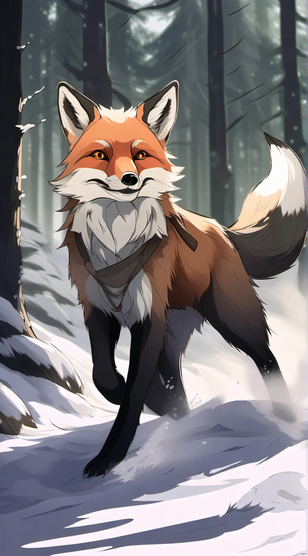 ai character: fox background