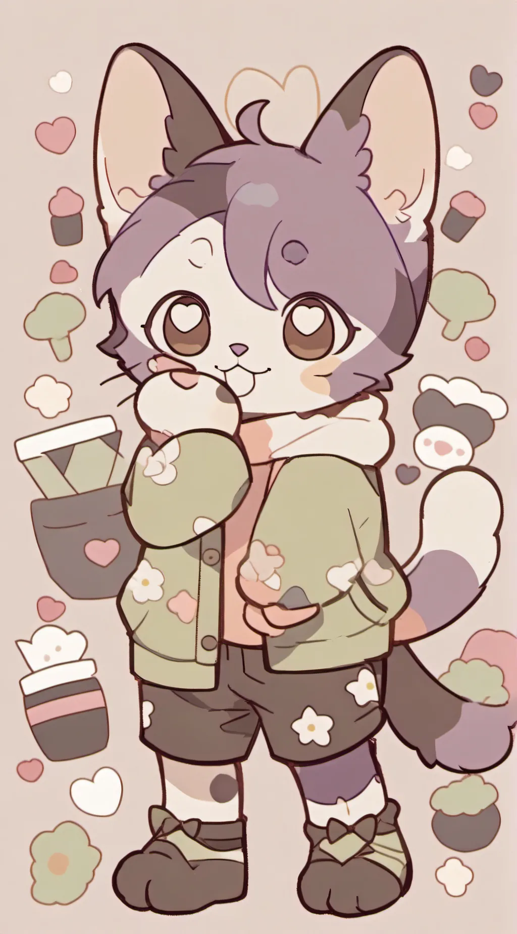 ai character: Catnap background