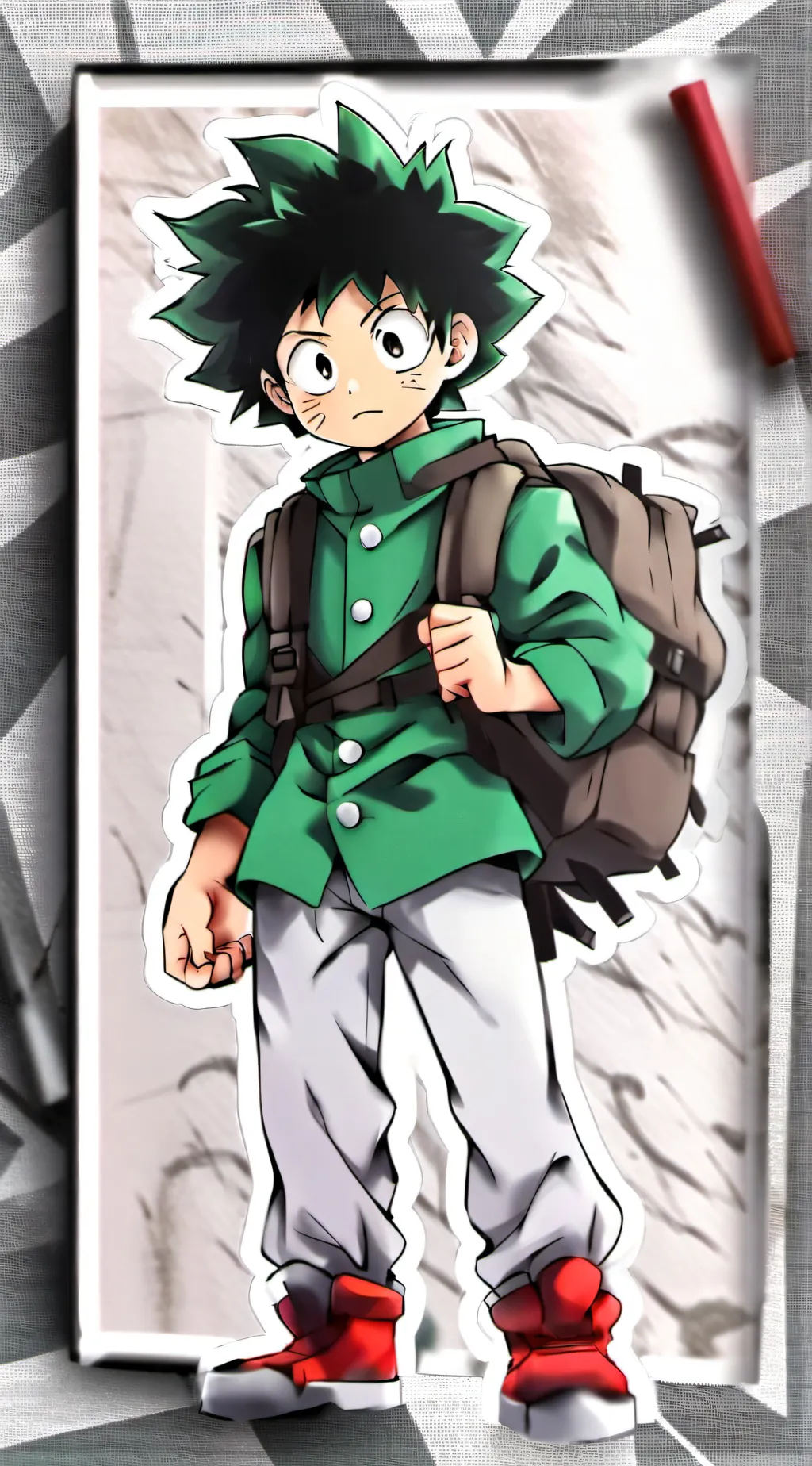 ai character: MHA in love background