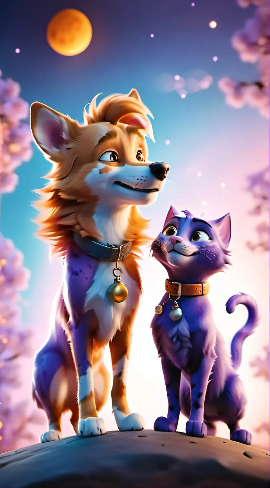 ai character: dogday x catnap  background