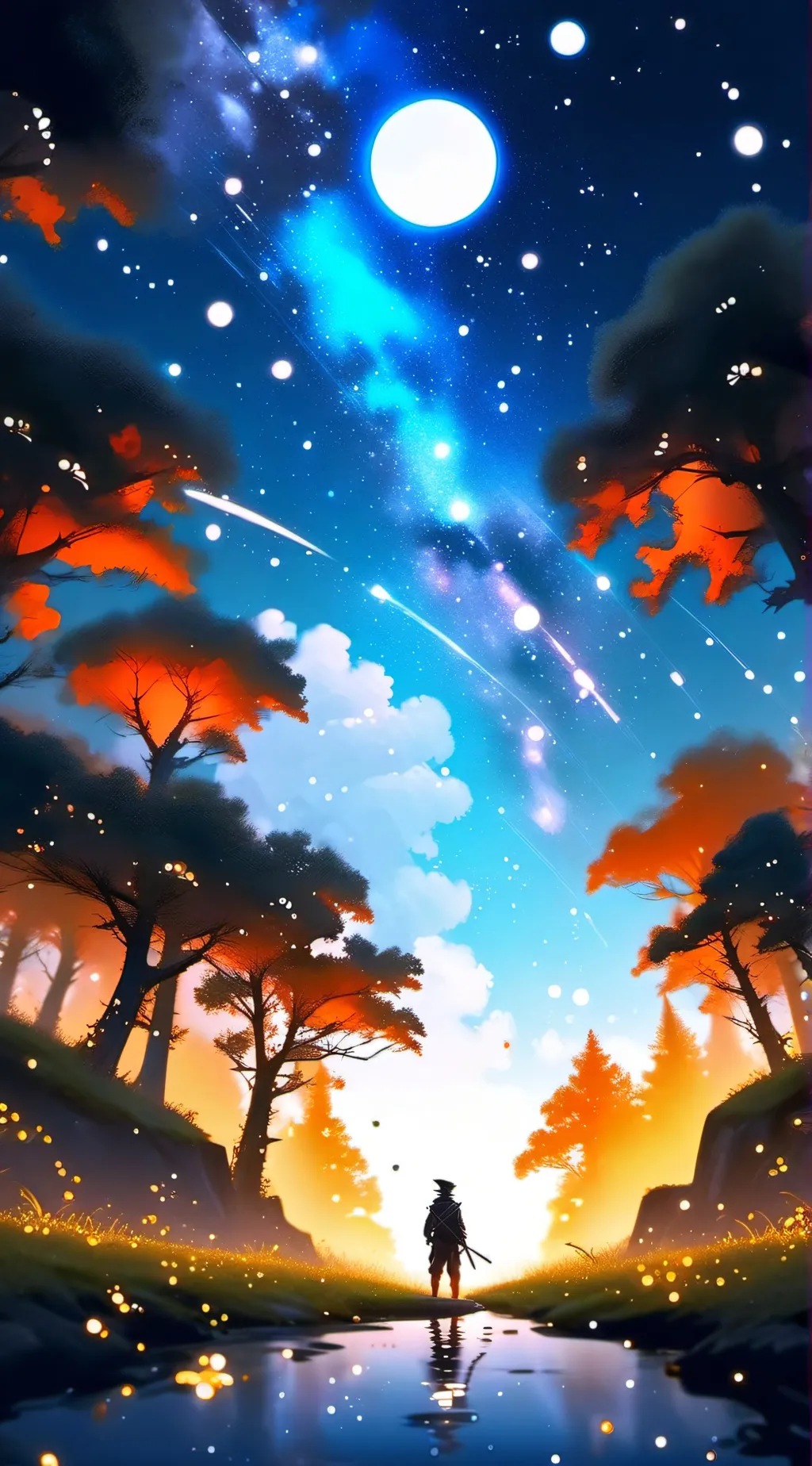 ai character: SUN&MOON background