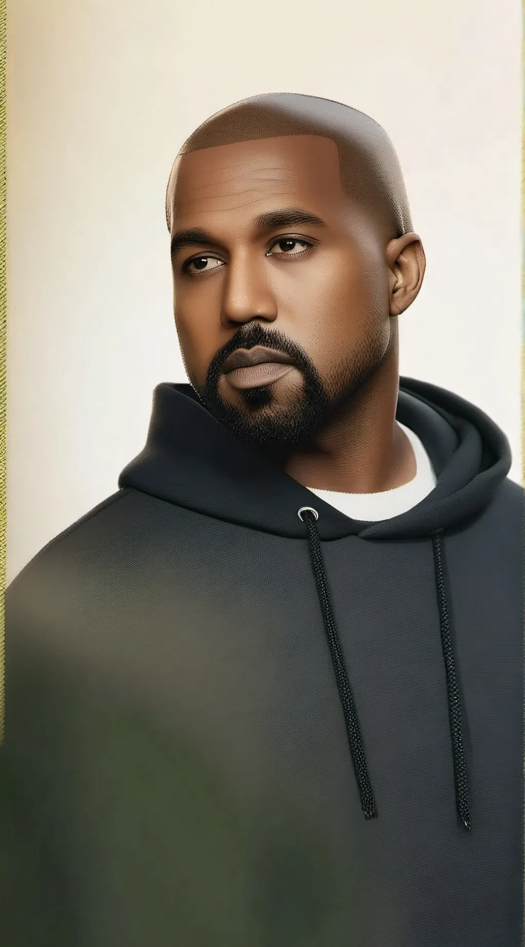 ai character: kanye west background