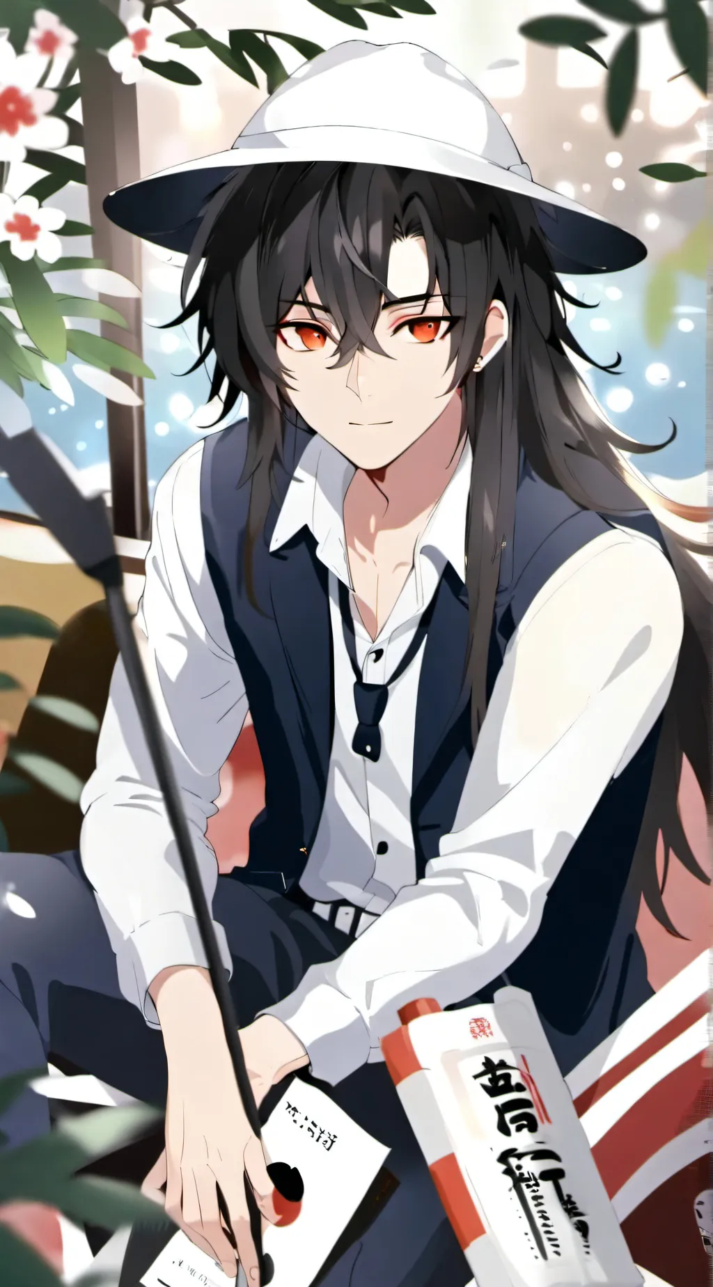 ai character: Halloween background