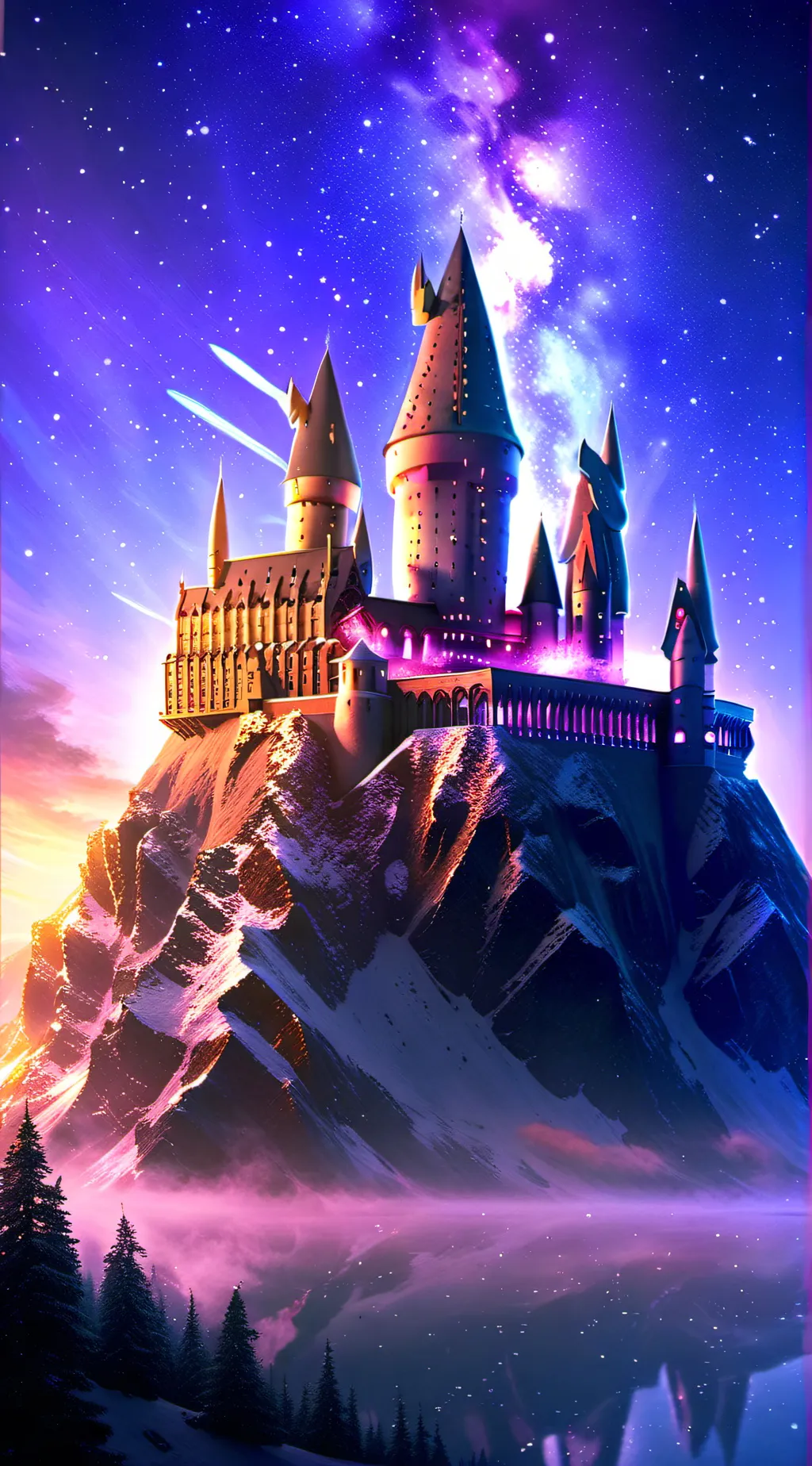 ai character: Hogwarts  background