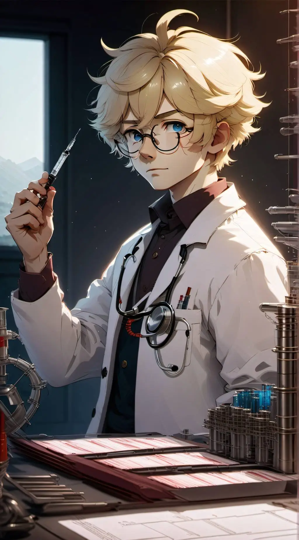 ai character: Dr. Edward  background