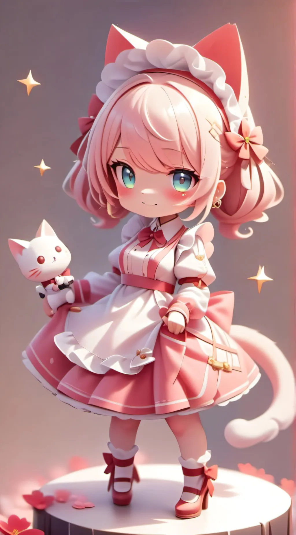 ai character: Good Uwu cat background