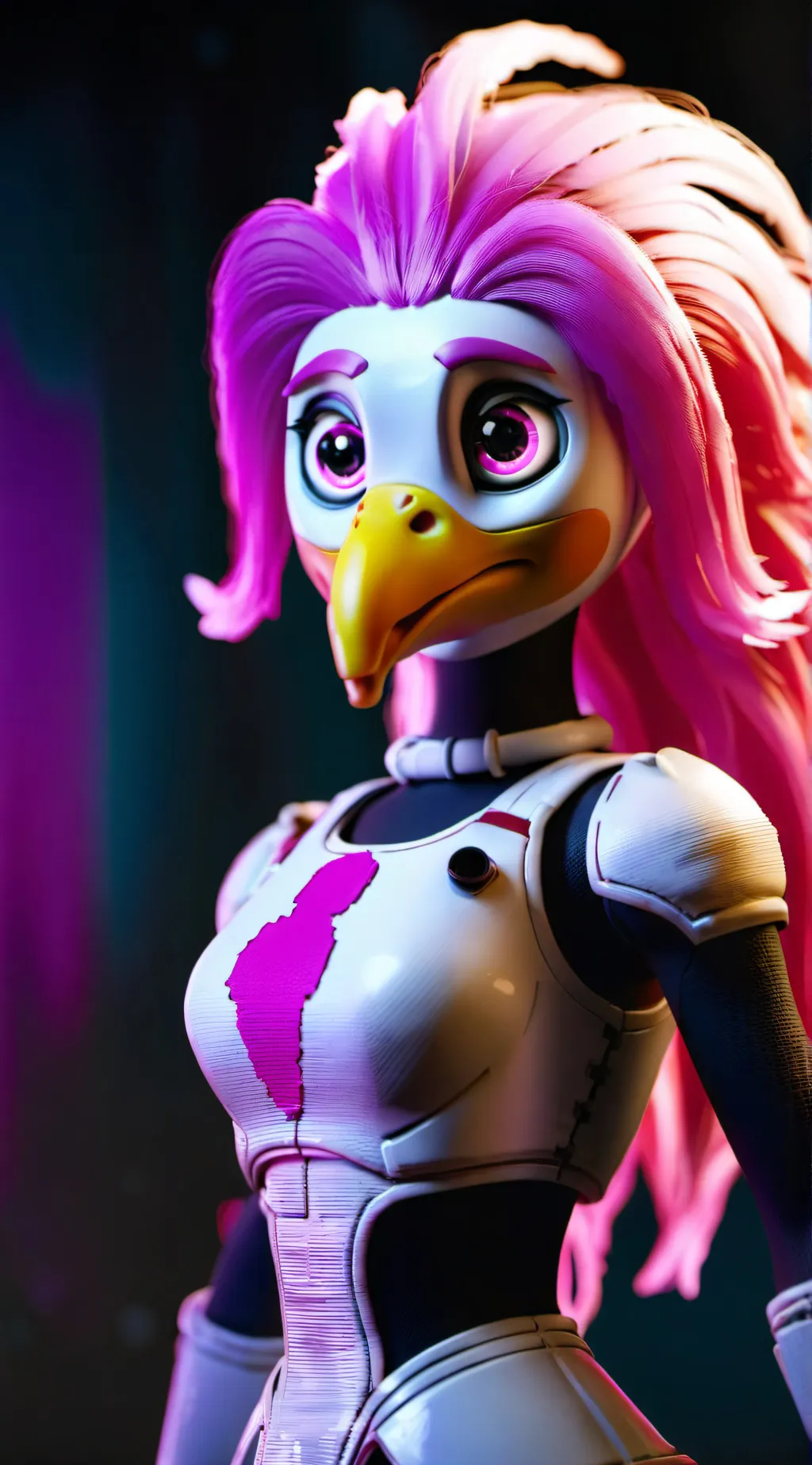 ai character: Glamrock Chica  background