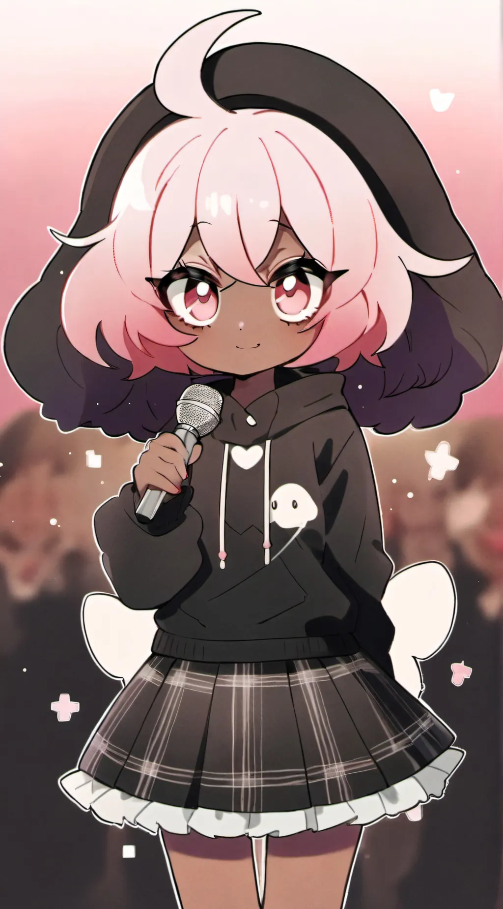 ai character: Pink Impostor FNF background