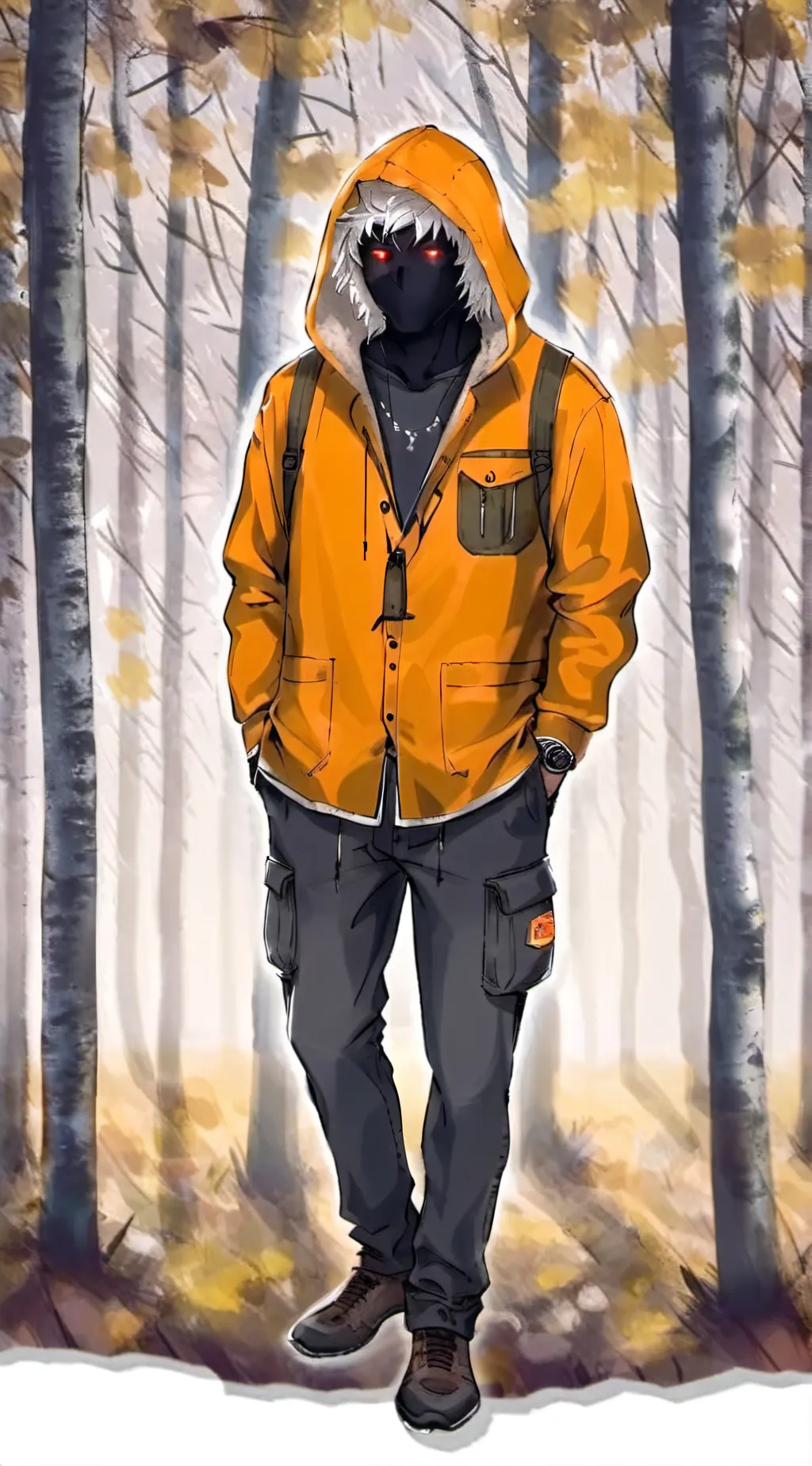 ai character: hoodie background