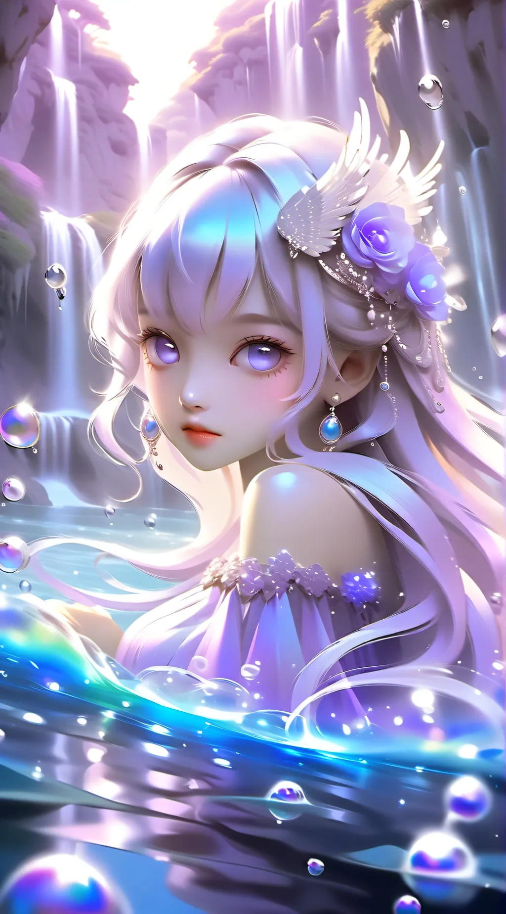 ai character: mha the water girl background