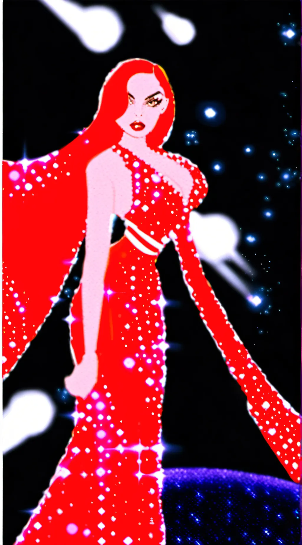 ai character: Jessica Rabbit background