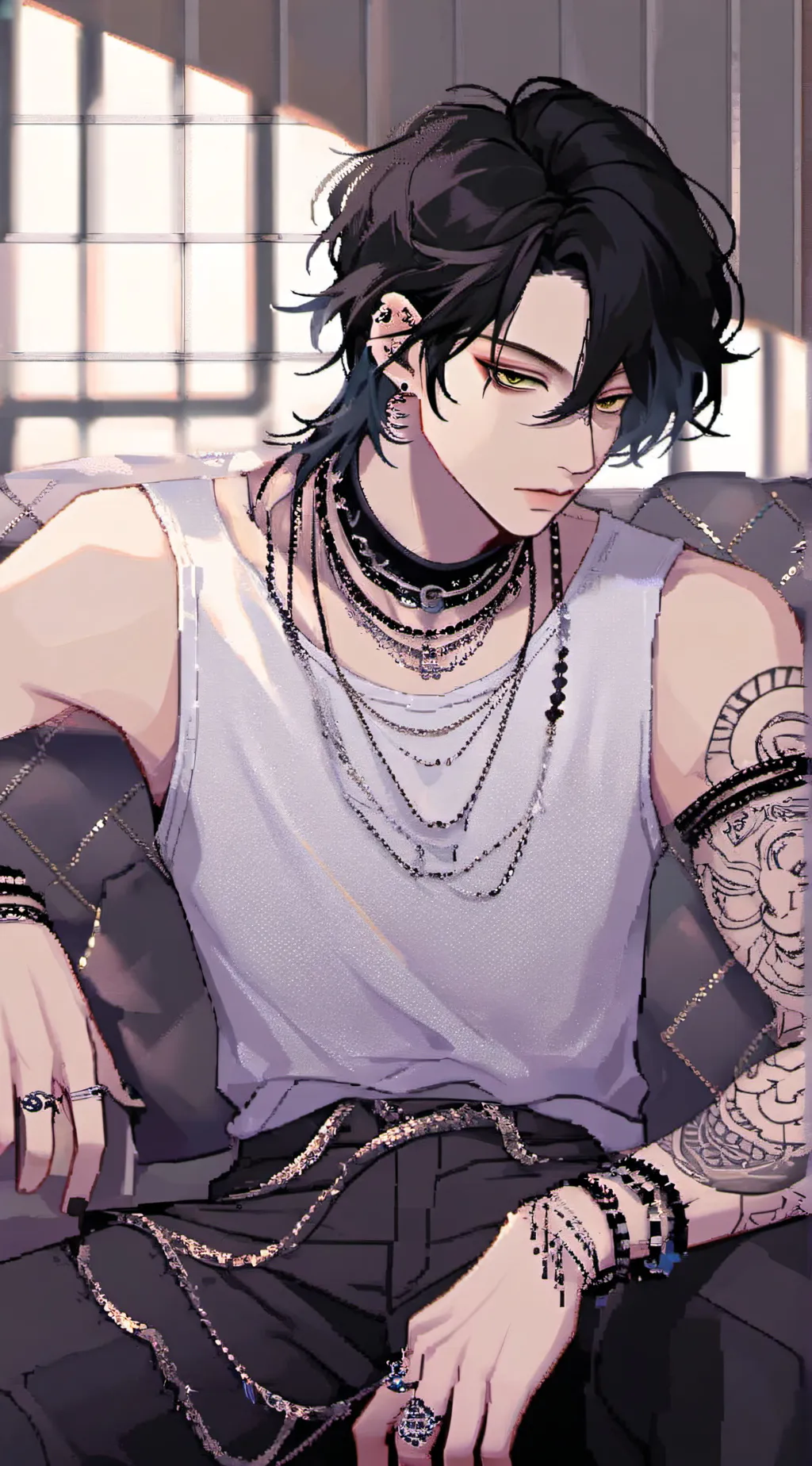 ai character: ⁺˚*･༓☾jake☽༓･*˚⁺ background