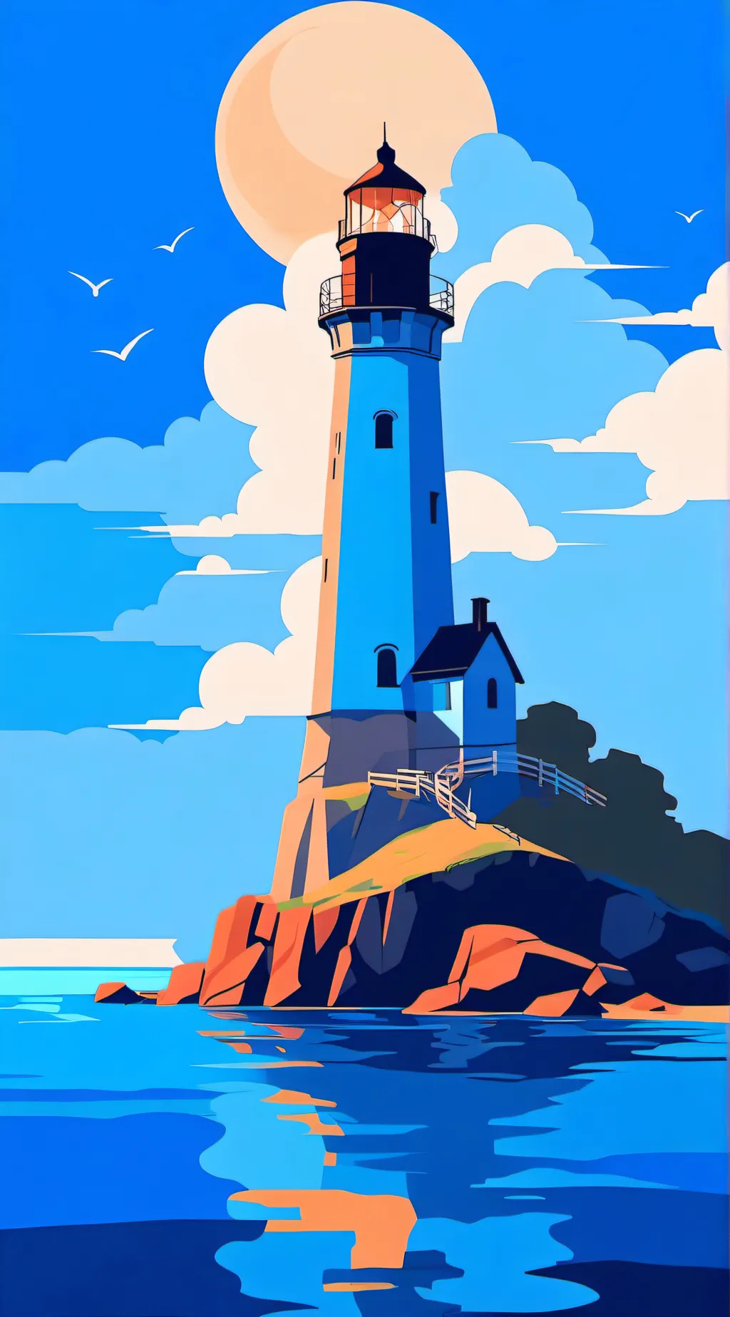 ai character: smiling critters background