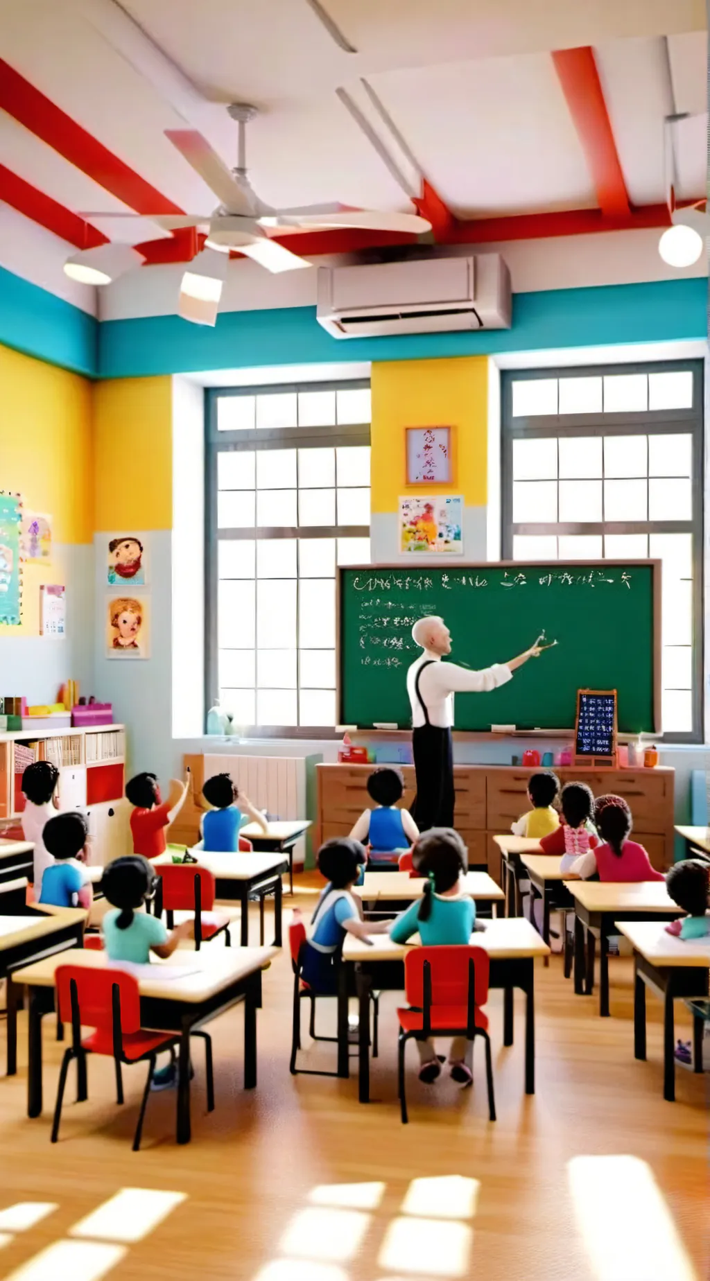 ai character: Weston elementary  background