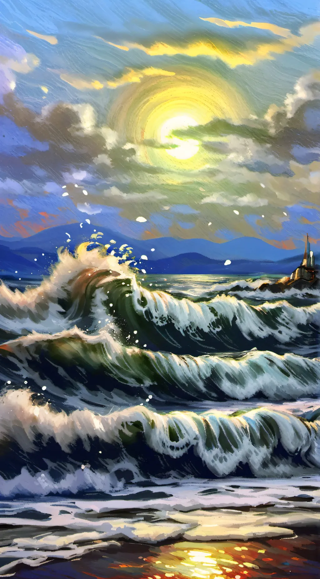 ai character: smiling critters  background