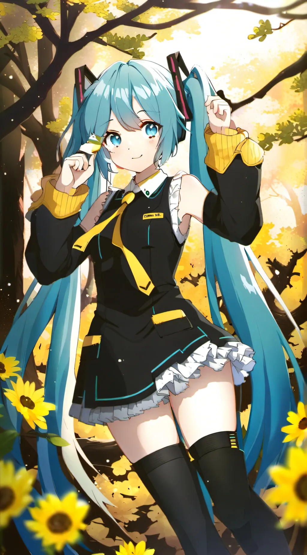 ai character: Hatsune Miku background