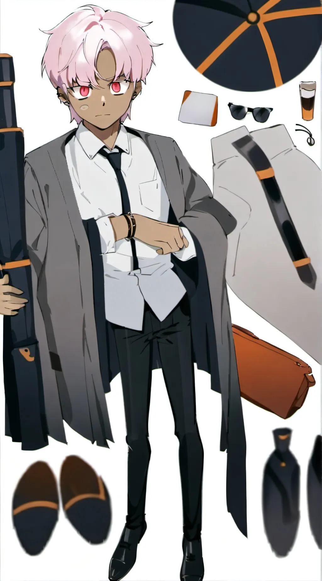 ai character: ASH background