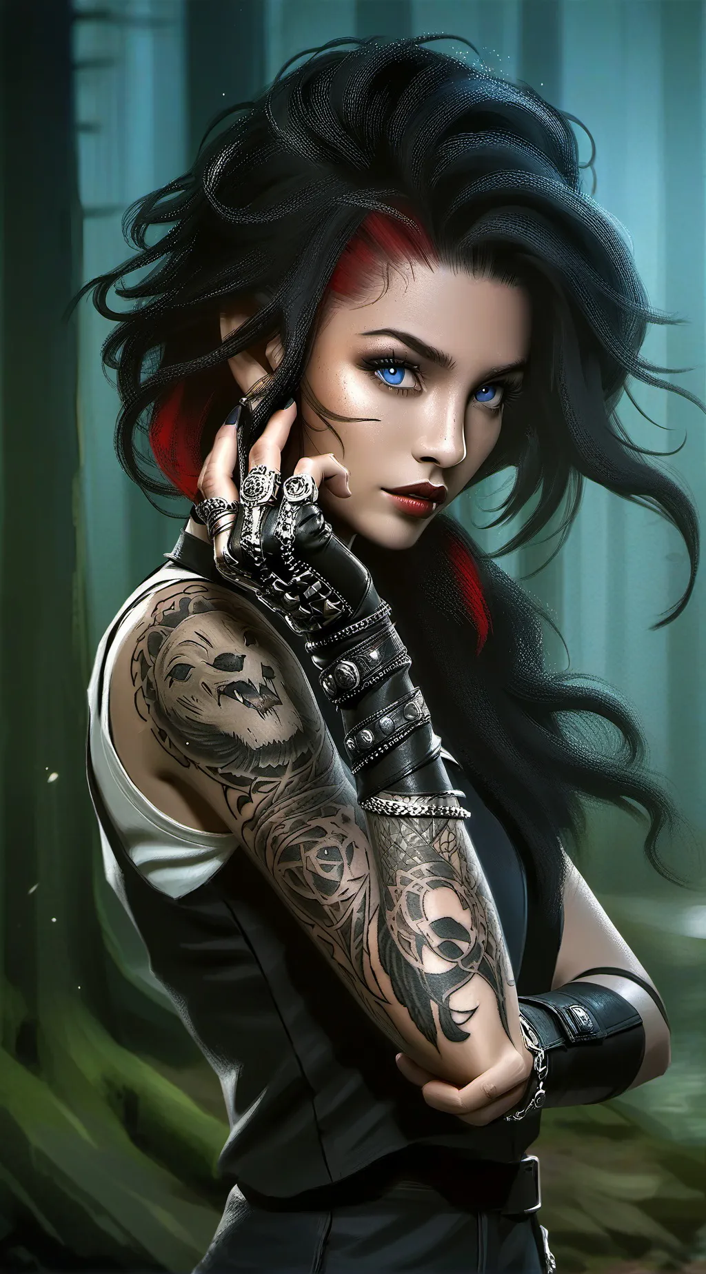 ai character: Niomi  background