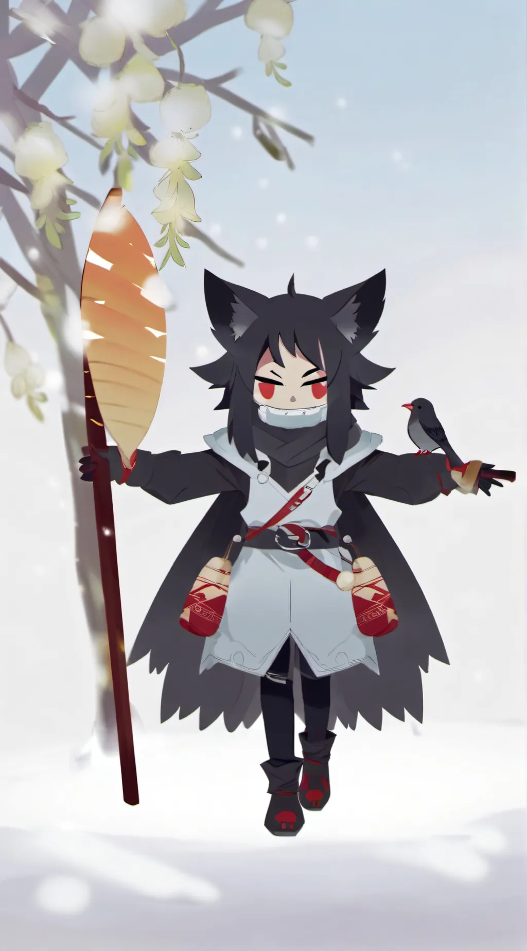 ai character: Miss cling  background