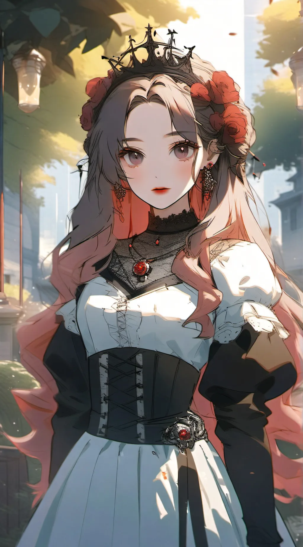 ai character: Rose background