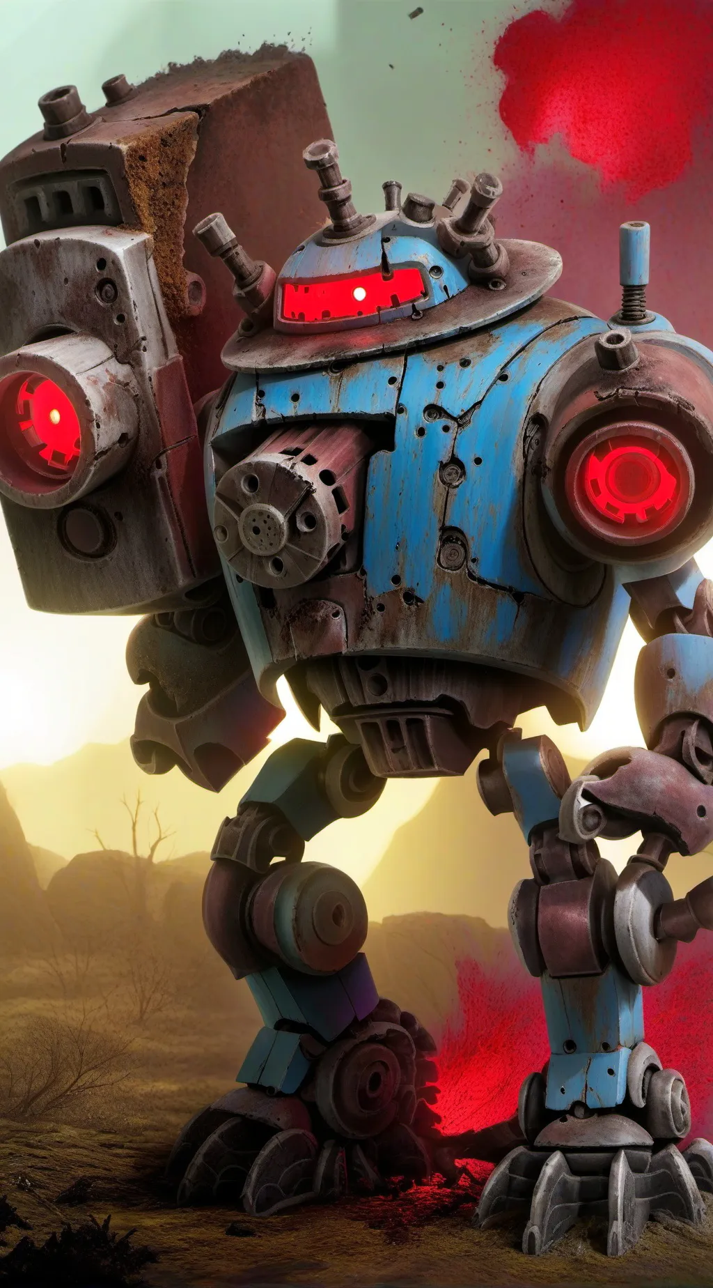 ai character: Mecha rust the Zev background