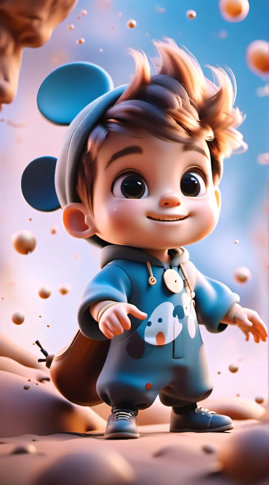 ai character: Hashira & babies background