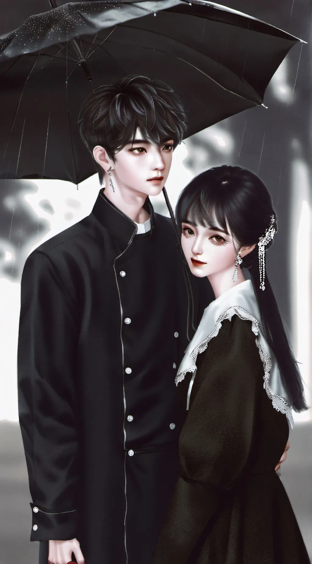 ai character: Max and Lily  background