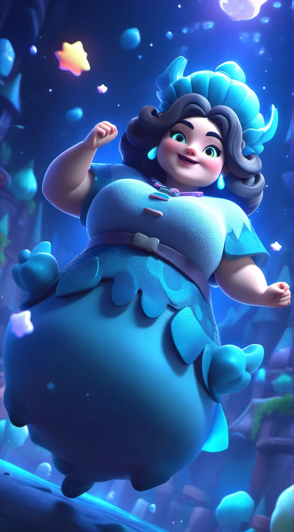 ai character: Fat mom background