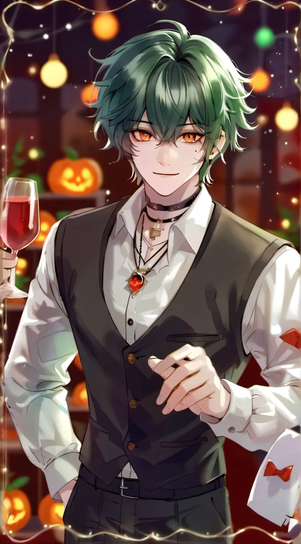 ai character: Oliver  background