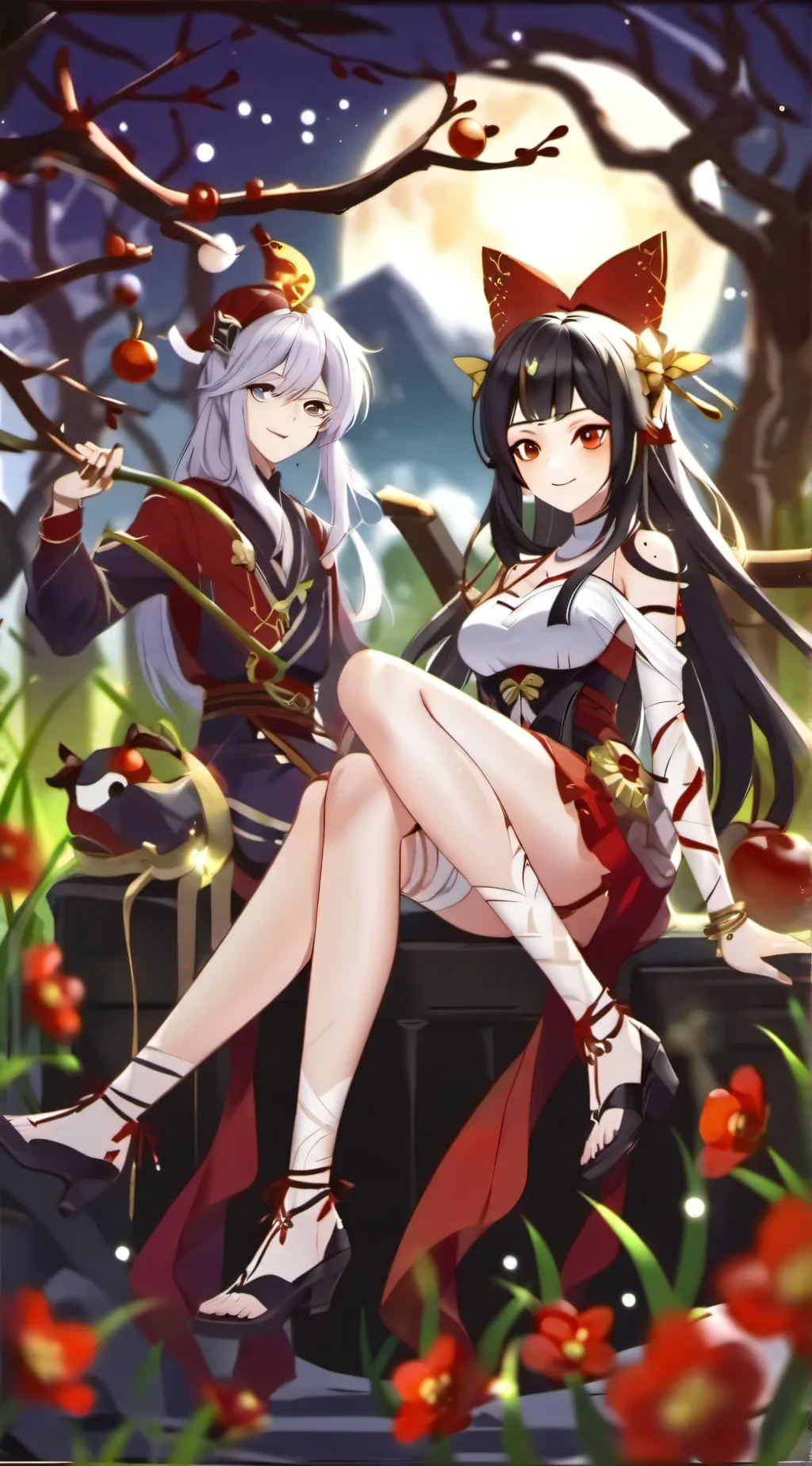 ai character: crazy girls background