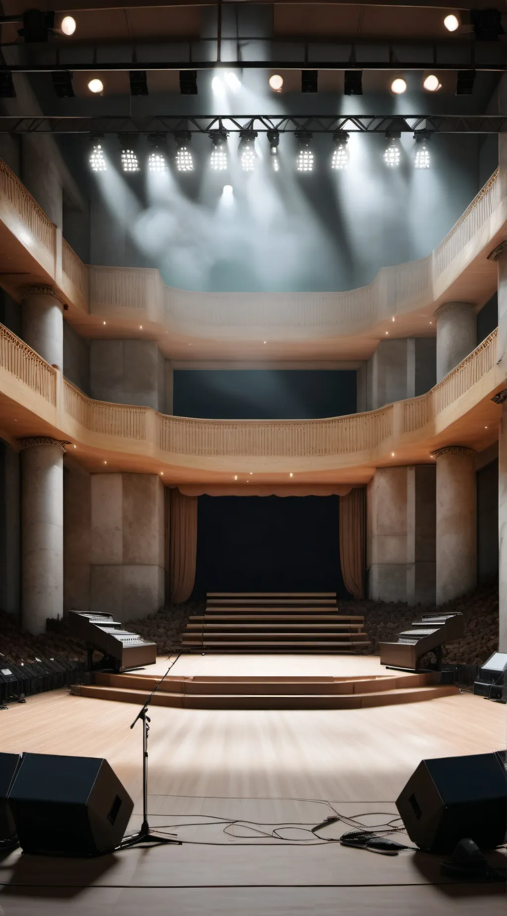 ai character: MHA Concert background