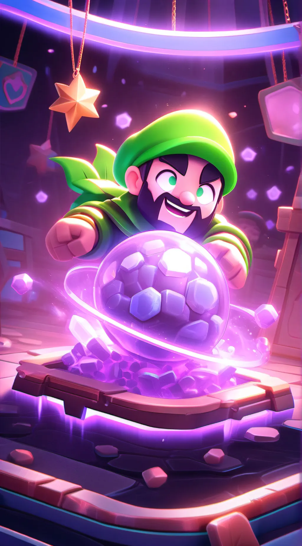 ai character: Grinch  background