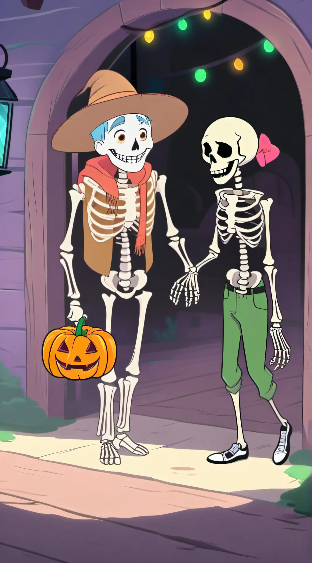 ai character: Spooky month! background