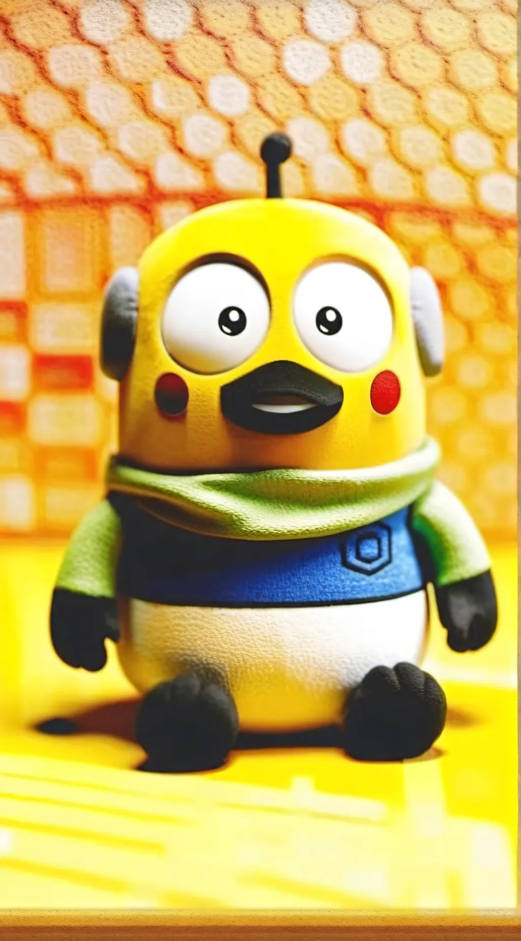 ai character: kickin' chicken  background