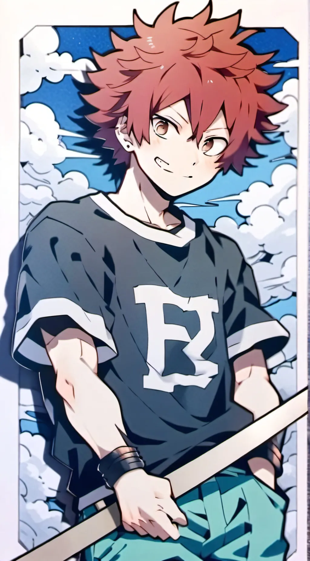 ai character: Kirishima  background