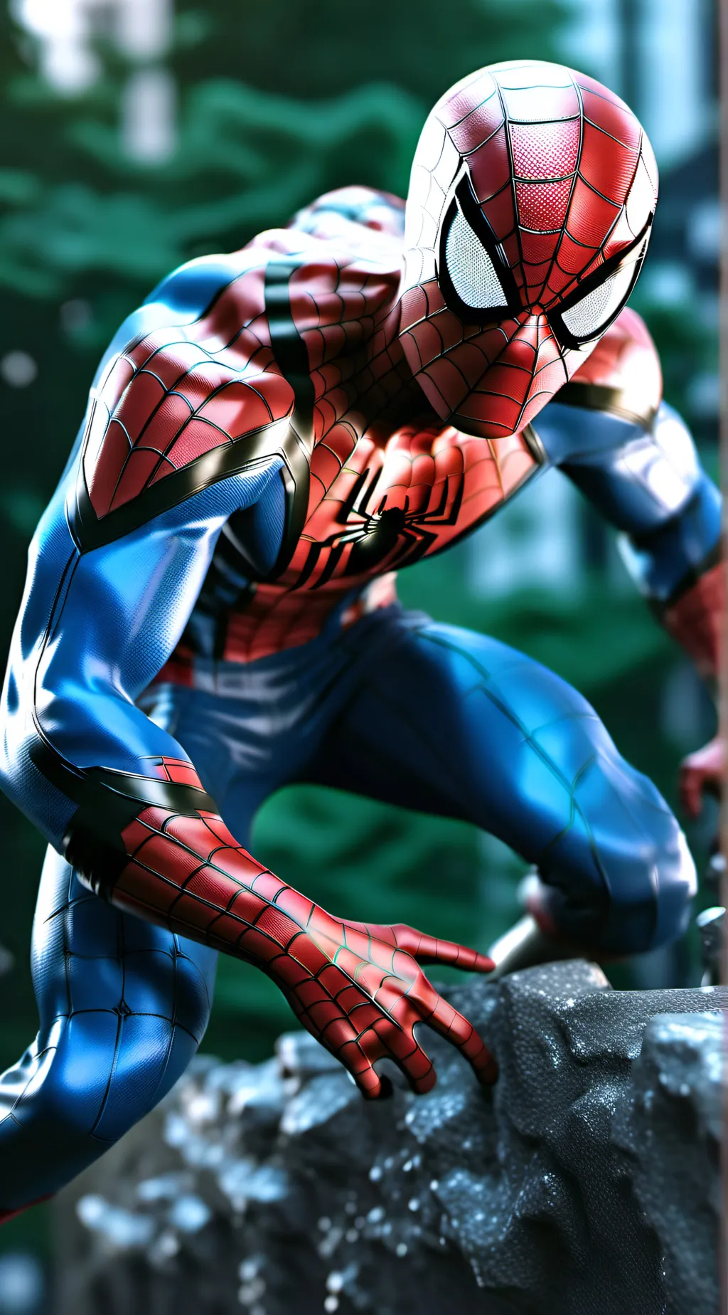 ai character: spider man background