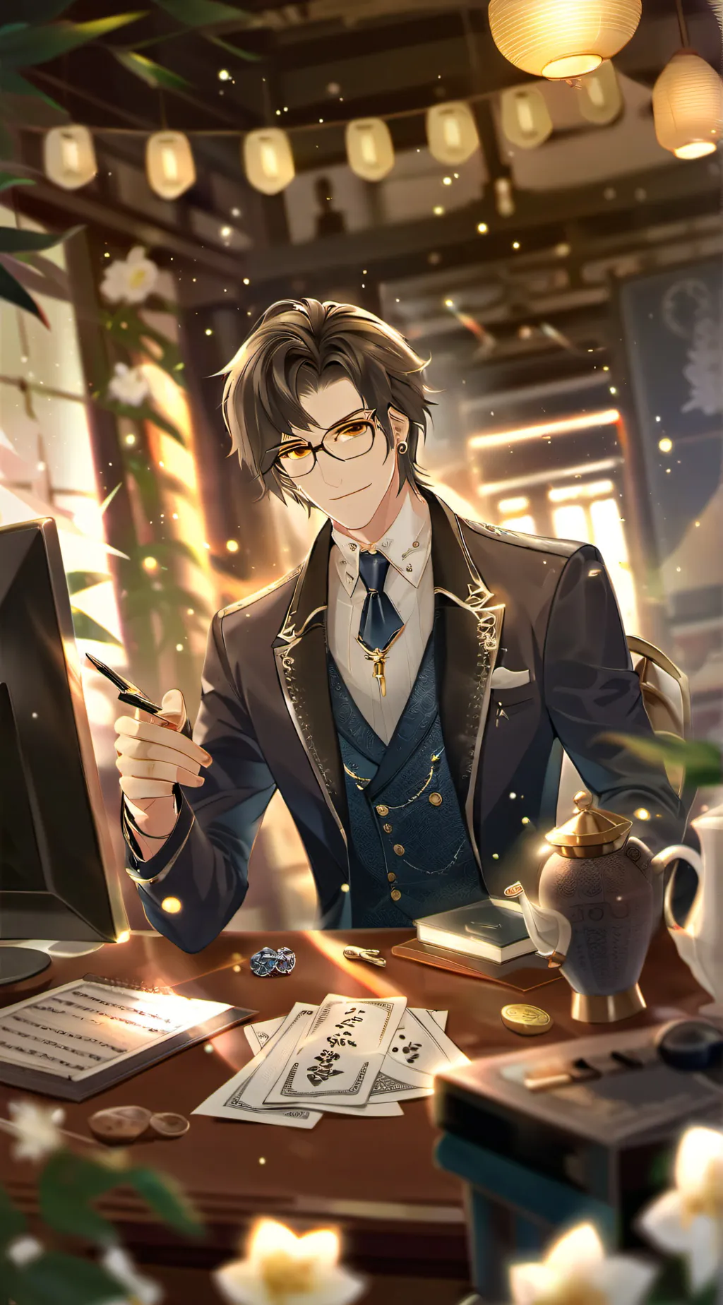 ai character: Mark background