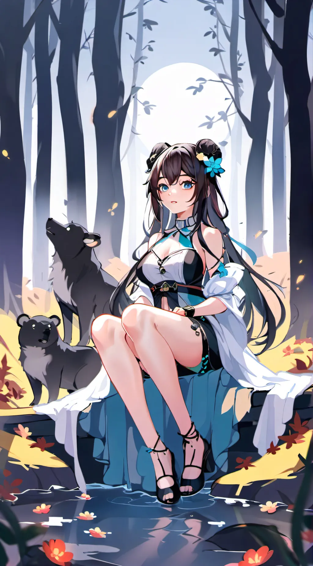 ai character: Crystal background