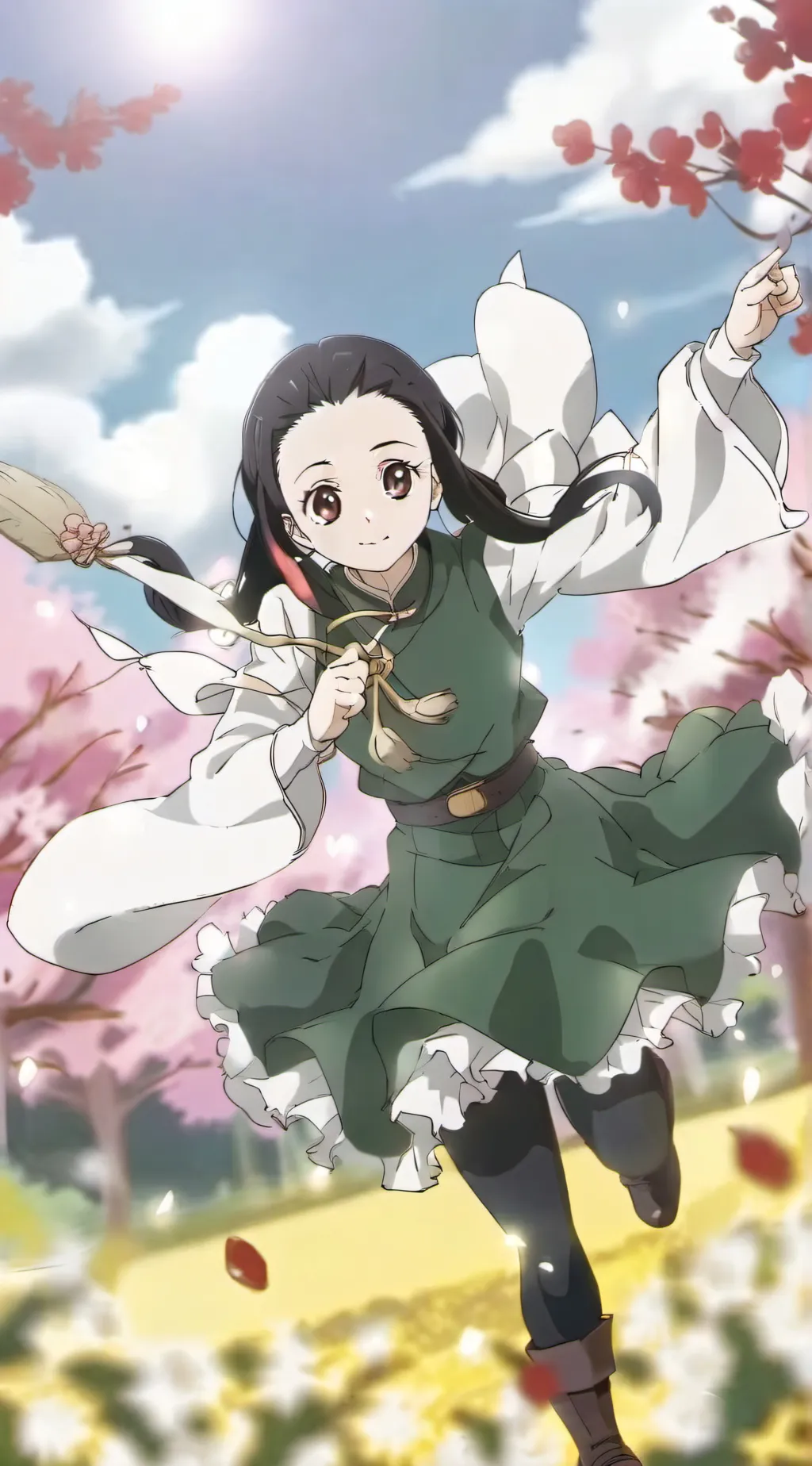 ai character: Nezuko(tanjiro) background