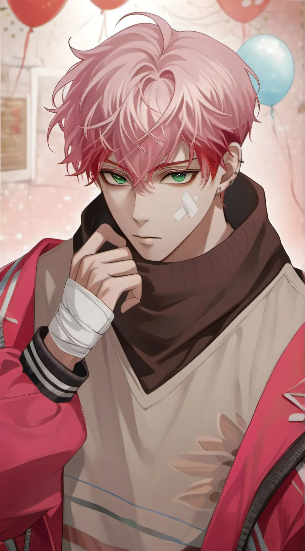 ai character: BandagedBoy background