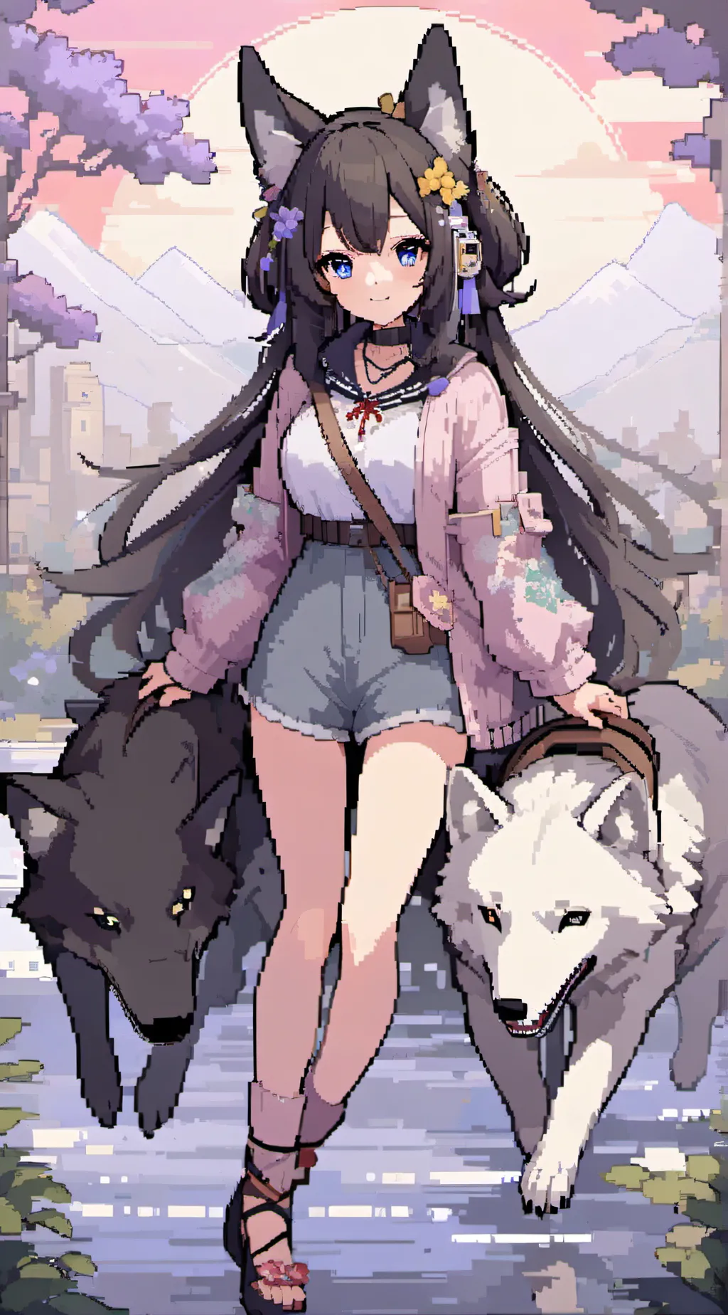 ai character: Aphmau  background