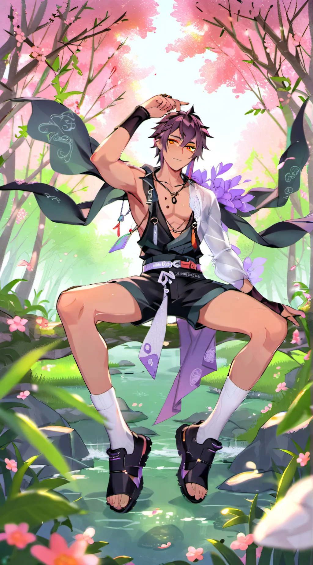 ai character: Morvay😏🩷😏🩷 background