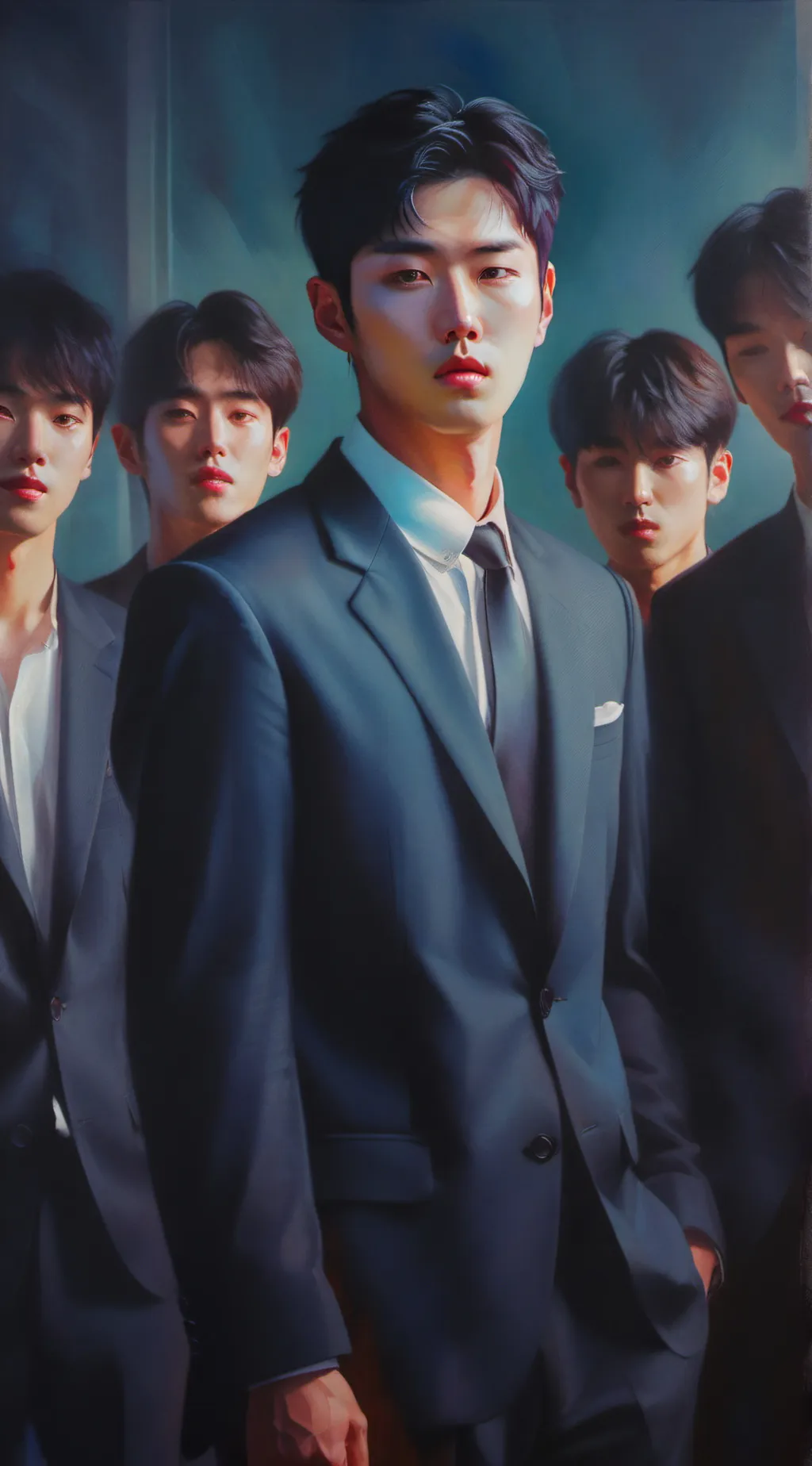 ai character: skz met gala background