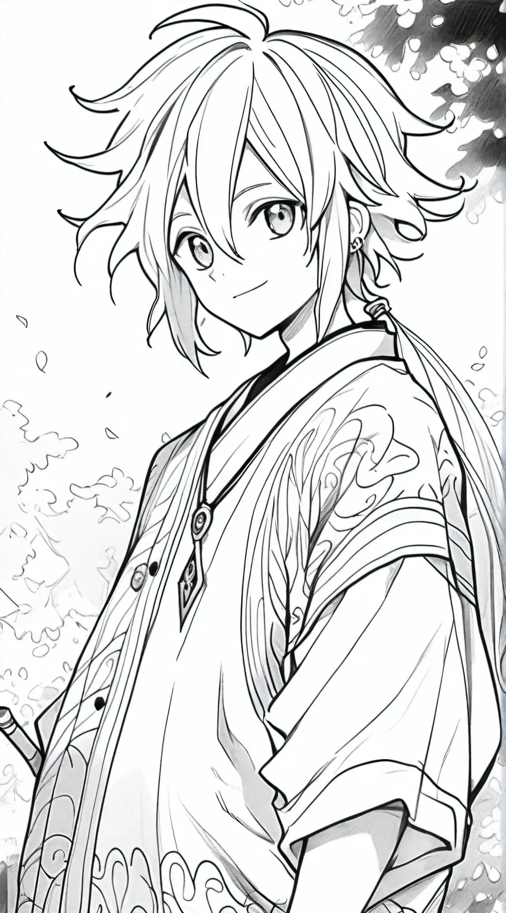 ai character: Oliver  background