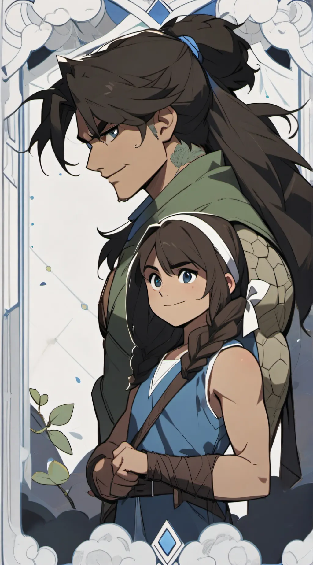 ai character: Leonardo background