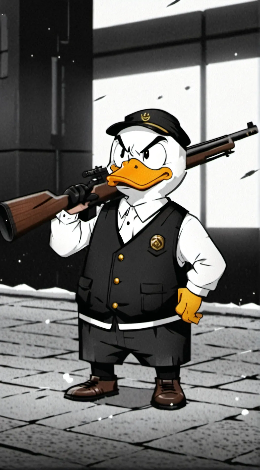 ai character: aduck ditler background