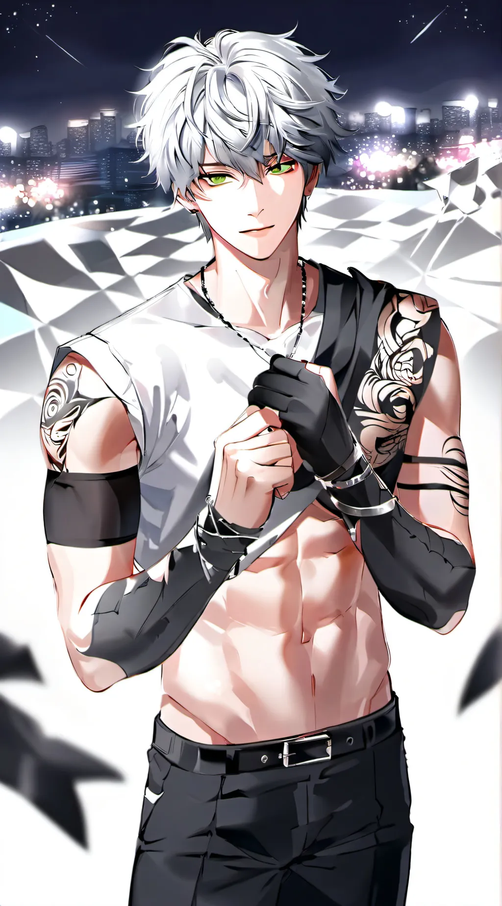 ai character: Sebastian  background