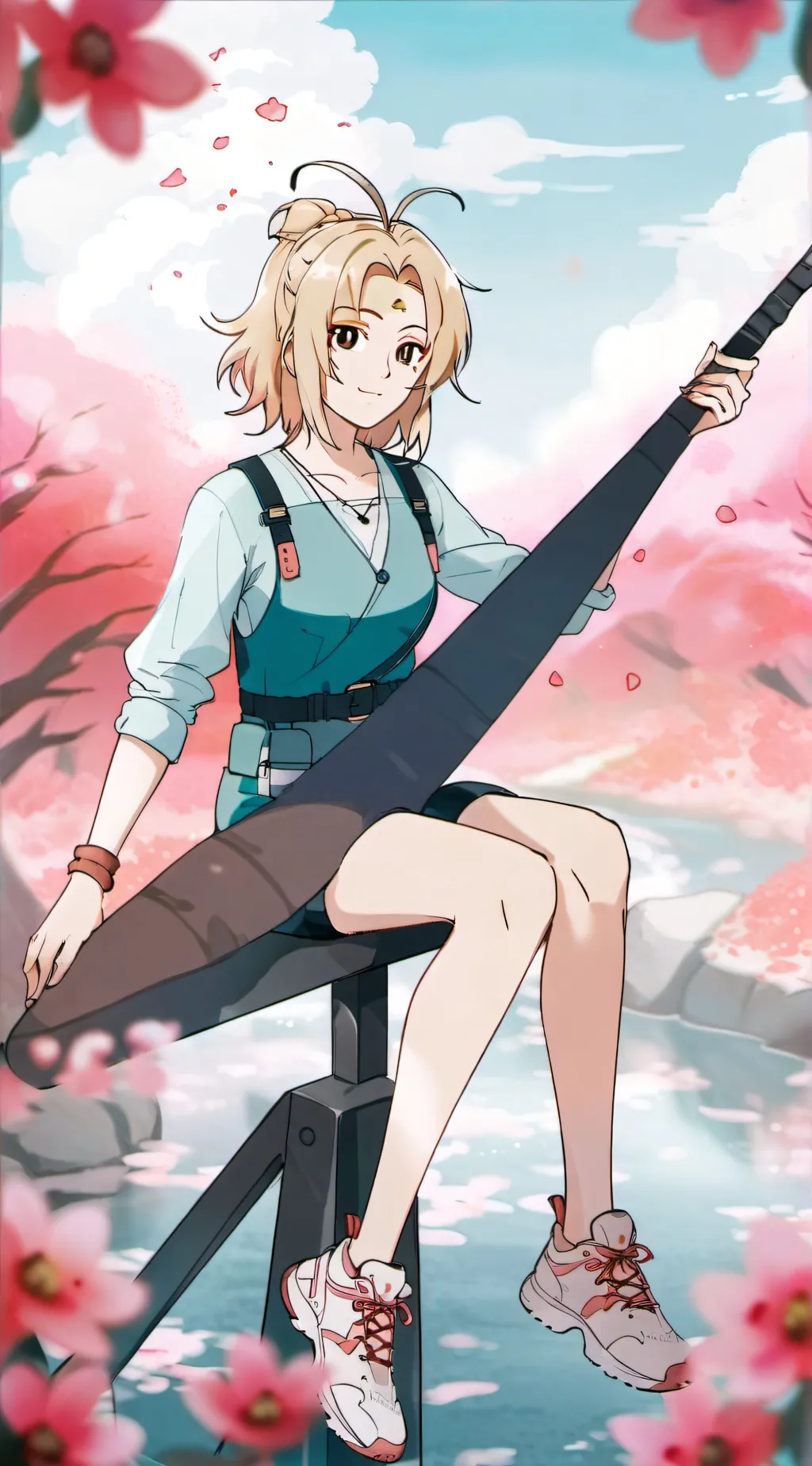 ai character: Young Tsunade background