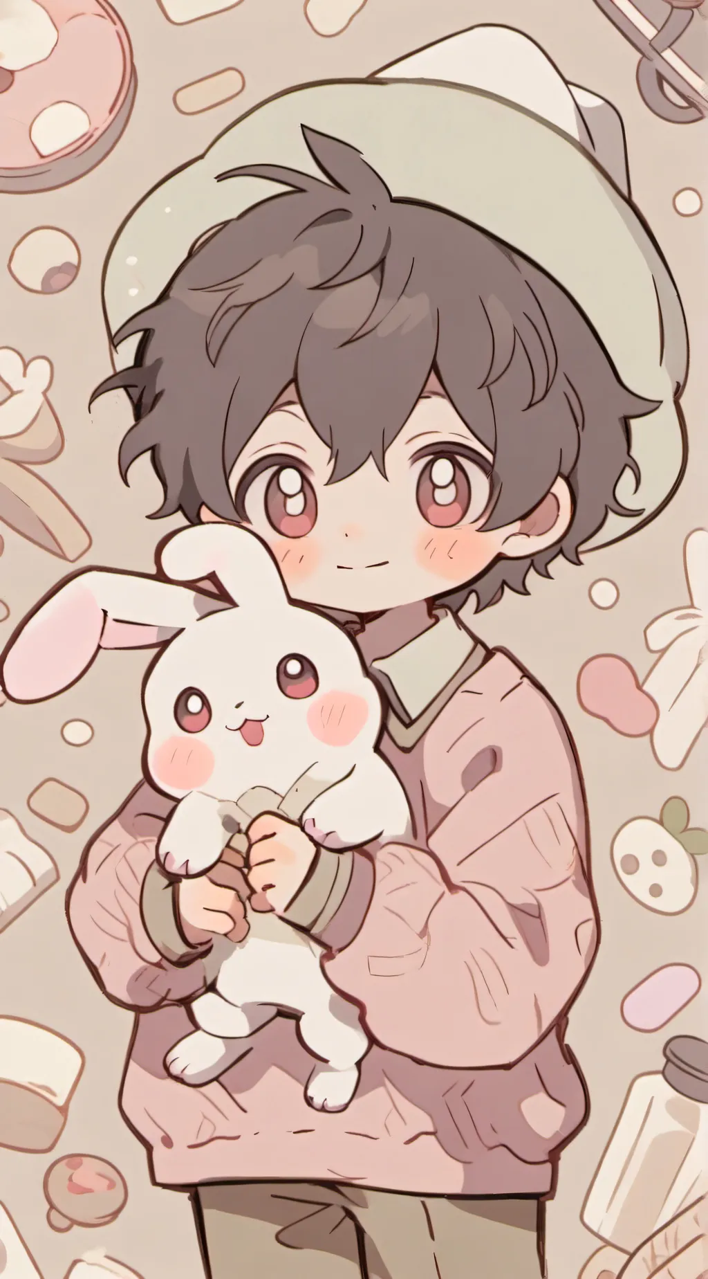 ai character: Baby comfort background