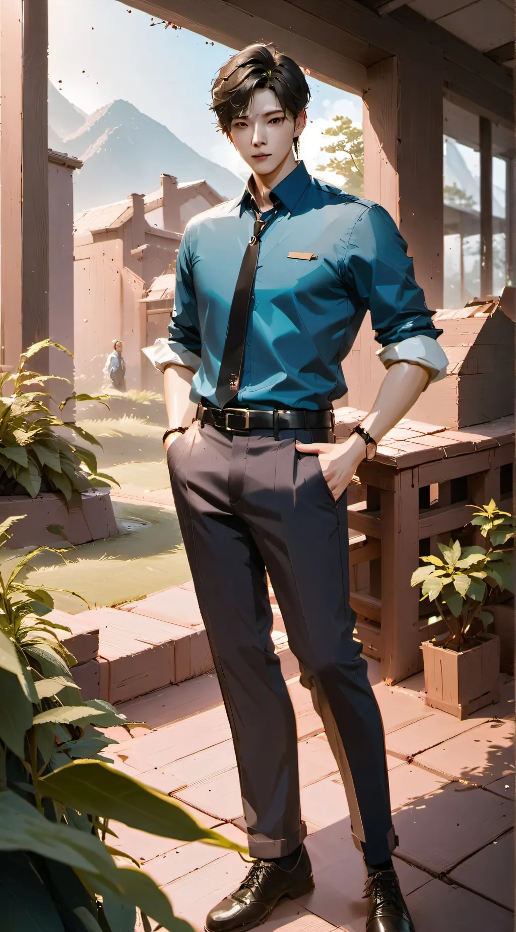 ai character: Andrew background